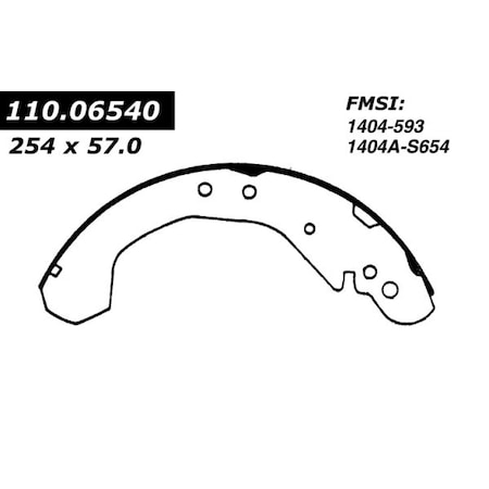 Centric Brake Shoes,111.06540